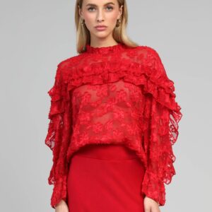Alternative view of Elegantes Damen An'ge Paris Bluse Soely Rot