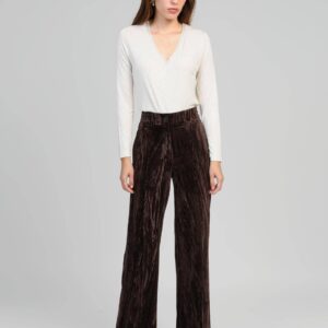 Alternative view of Elegantes Damen An'ge Paris Hose "Patrilou" Samt Schokoladenbraun