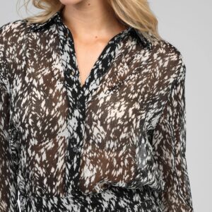 Elegantes Damen An'ge Paris Hemd Sabery in Schwarz