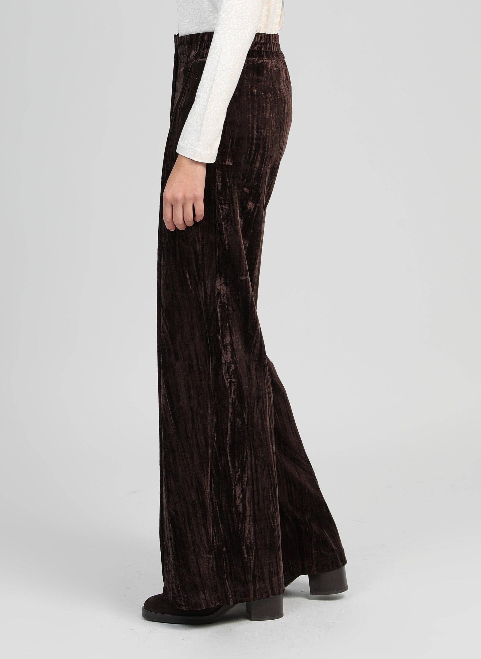 Elegantes Damen An'ge Paris Hose "Patrilou" Samt Schokoladenbraun - Image 6