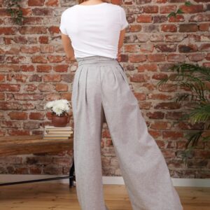 Alternative view of Elegantes Linen Palazzo Pants