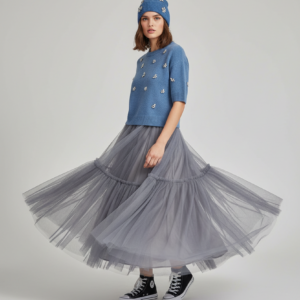 Elegantes Damen An'ge Paris Mütze "Bonnet" in Blau