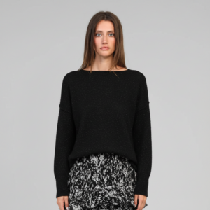 Elegantes Damen An'ge Paris Pullover La Funky in Schwarz